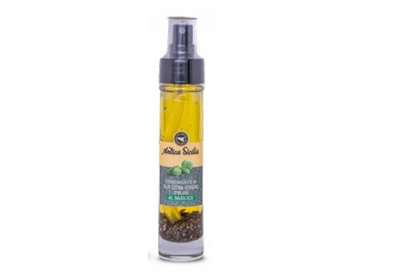 Olio e.v.o. al basilico 5cl bottiglia spray Antica Sicilia