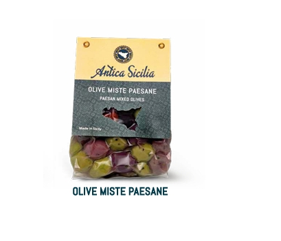Olive miste paesane 350gr con cavallotto Antica Sicilia