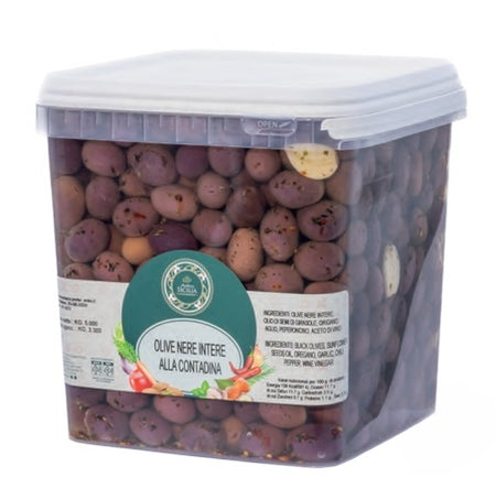 Olive nere intere alla contadina 3,5kg Antica Sicilia