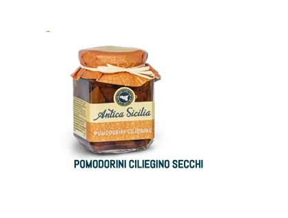 Pomodorini ciliegino secco sott'olio 180gr Antica Sicilia