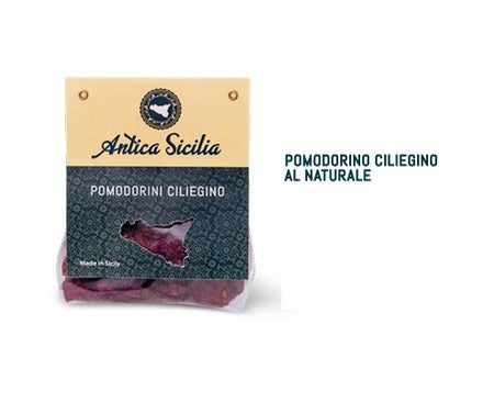 Pomodori ciliegino secchi al naturale 100gr con cavallotto Antica Sicilia