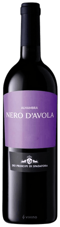 alhambra nero d'avola principi di spadarora