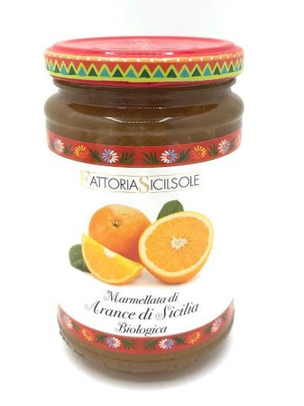 Marmellata di arance biologica con zucchero di canna 370gr Fattoria Sicilsole