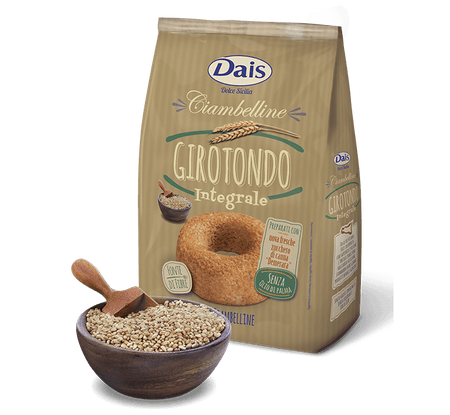 Brioscine GIROTONDI INTEGRALI da 350gr Dais