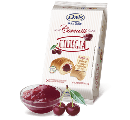 Cornetti farciti Alla CILIEGIA da 270gr Dais