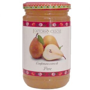 Confettura extra di pere con zucchero semolato 370gr Fattoria Sicilsole