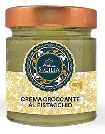 *Crema dolce croccante al pistacchio 210gr Antica Sicilia