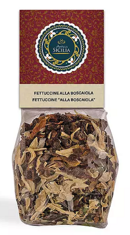 *Condimento per Fettuccine alla Boscaiola 50gr con cavallotto Antica Sicilia