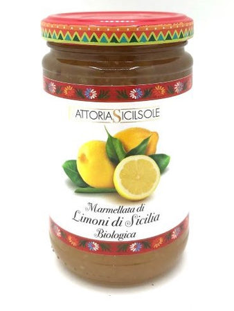 Marmellata di limoni biologica con zucchero di canna 370gr Fattoria Sicilsole