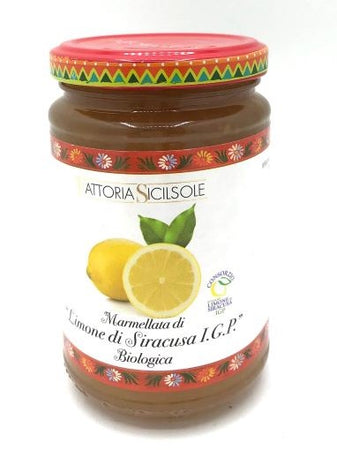 Marmellata di limoni di Siracusa I.G.P. biologica con zucchero di canna 370gr Fattoria Sicilsole