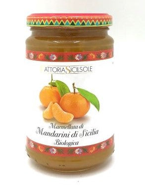 *Marmellata di mandarini di Sicilia biologica con zucchero di canna 370gr Fattoria Sicilsole