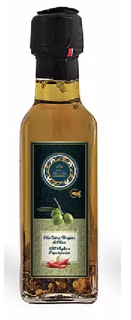 Olio e.v.o. al peperoncino 10cl bottiglia rettangolare Antica Sicilia - Prodotti & Sapori di Sicilia ~ I migliori prodotti tipici sicilianiPRODOTTI TIPICI SICILIANI