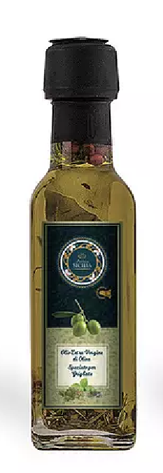 *Olio e.v.o. speziato per grigliate 10cl bottiglia rettangolare Antica Sicilia
