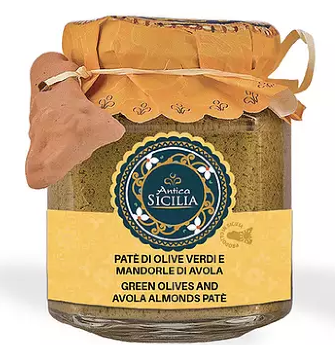 Pate' di olive verdi e mandorle 180gr Antica Sicilia - Prodotti & Sapori di Sicilia ~ I migliori prodotti tipici siciliani