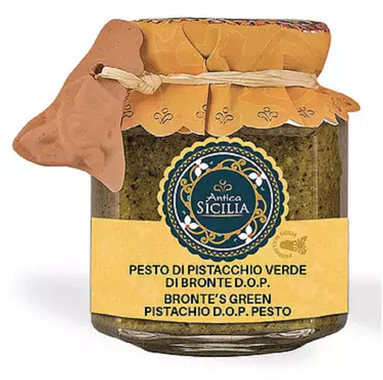 *Pesto di pistacchio Verde di Bronte D.O.P 180gr Antica Sicilia