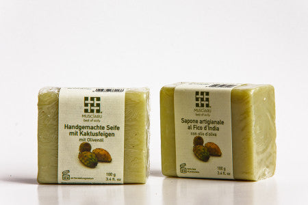 *Sapone Artigianale all'Olio d'Oliva al Ficodindia 100gr Musciàru