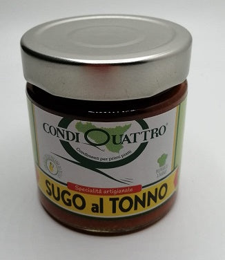 Sugo al Tonno 200gr Condiquattro - Prodotti & Sapori di Sicilia ~ I migliori prodotti tipici siciliani