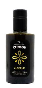 Olio extra vergine di oliva aromatizzato allo zenzero 0,25cl Consoli