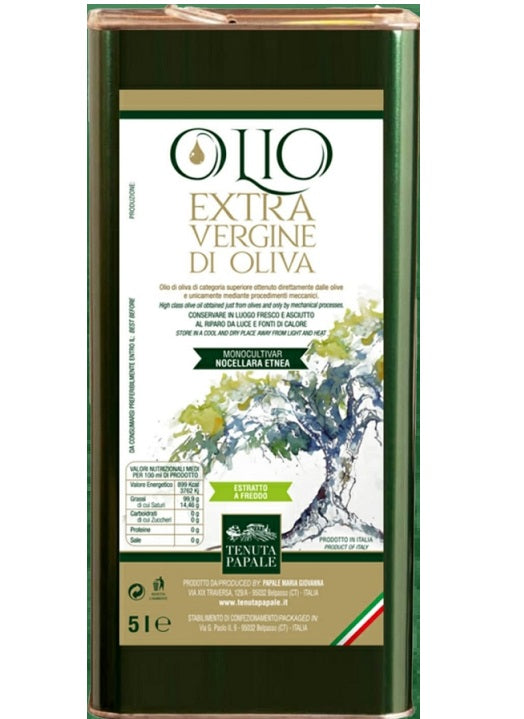 Olio extra vergine d'oliva latta da 5lt Tenuta Papale