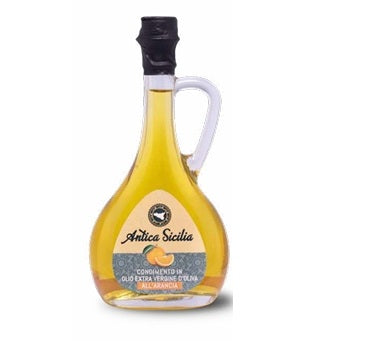 Olio e.v.o. all'arancia 10cl bottiglia con manico Antica Sicilia