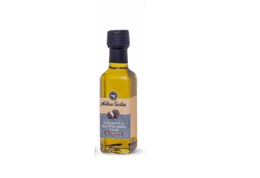 Olio e.v.o. al tartufo 10cl in bottiglia rettangolare Antica Sicilia