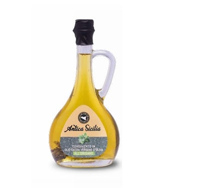 Olio e.v.o. all'origano 10cl bottiglia con manico Antica Sicilia