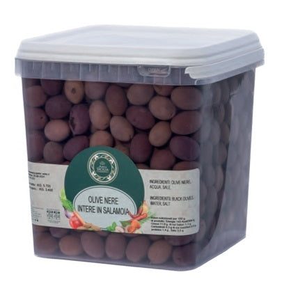 Olive nere intere in salamoia 3,5kg  Antica Sicilia