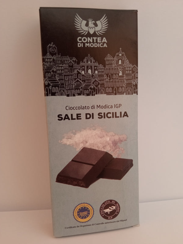 Cioccolato di Modica Contea al Sale 100gr Ciomod