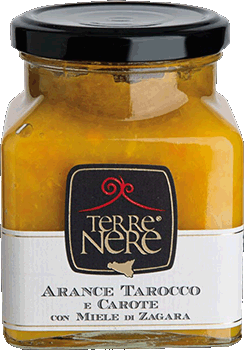 Marmellata di Arance Tarocco e Carote 120gr Terre Nere