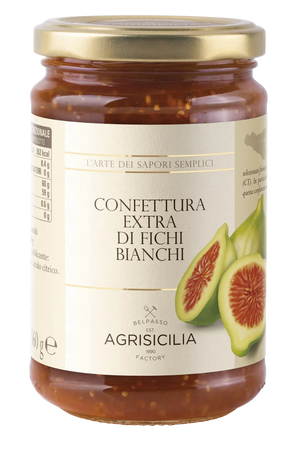 Confettura extra di Fichi Bianchi 360gr Fattoria Sicilsole