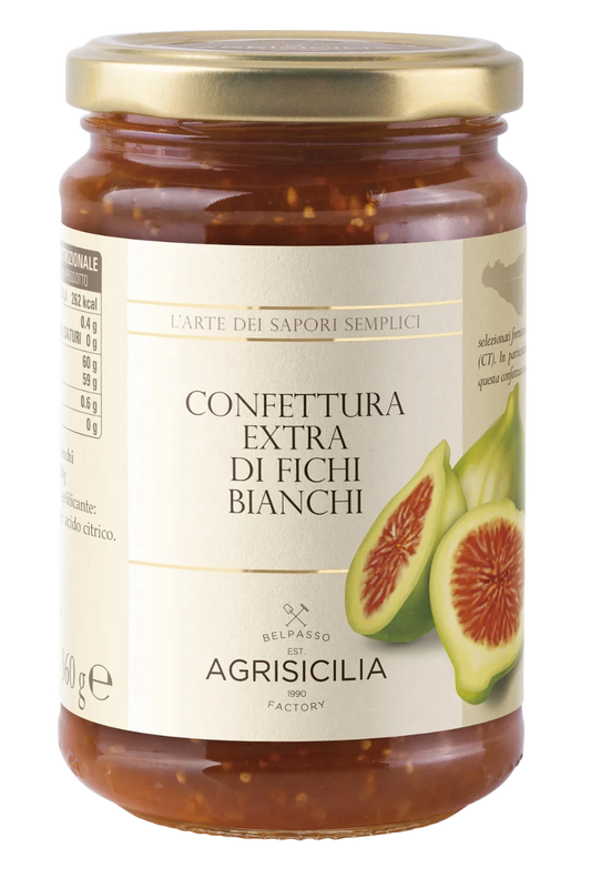 Confettura extra di Fichi Bianchi 360gr Fattoria Sicilsole