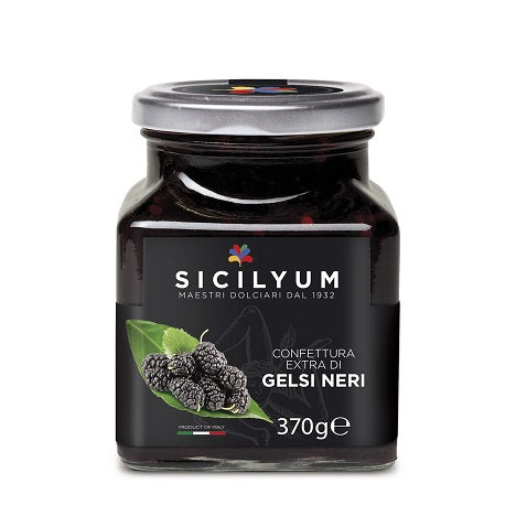 Confettura extra di GELSI NERI 370gr Sicilyum