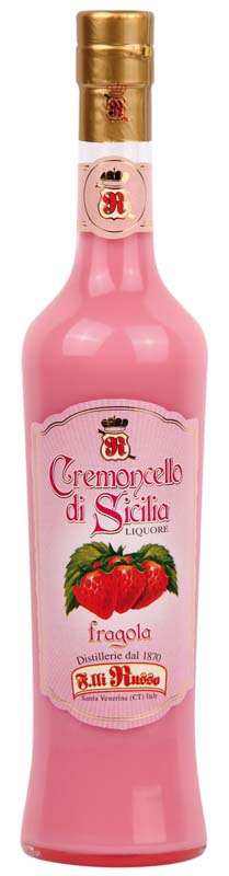 Cremoncello di fragola 500 ml Distilleria Fratelli Russo - Prodotti & Sapori di Sicilia ~ I migliori prodotti tipici siciliani