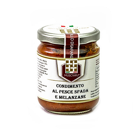 0118 Condimento al Pesce Spada e Melanzana 180gr Musciàru