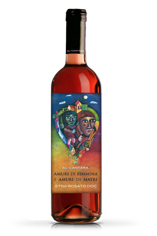 Vino rosato Amuri di Fimmina e Amuri di Matri Etna Rosato DOC 75cl Al-Cantara Etnashire