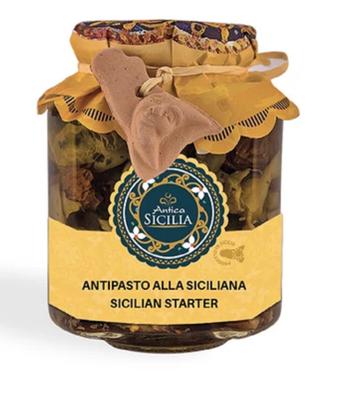 Antipasto alla siciliana 280gr Antica Sicilia - Prodotti & Sapori di Sicilia ~ I migliori prodotti tipici siciliani