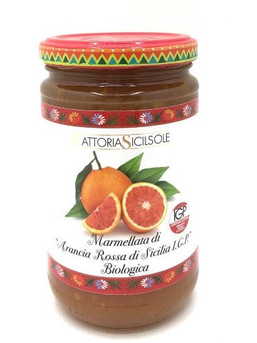 *Marmellata di arance rosse di Sicilia I.G.P. biologica con zucchero di canna 370 Fattoria Sicilsole