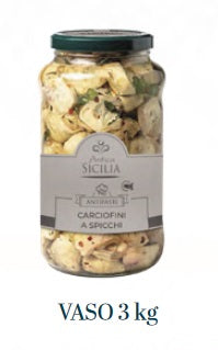 Carciofi alla contadina a spicchi 3000gr Antica Sicilia