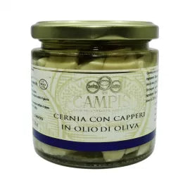 Cernia con capperi in Olio D'oliva 220 gr Campisi