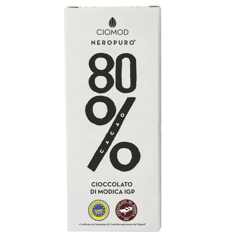 Cioccolato di Modica All'80% 100gr Ciomod