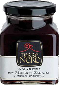 Confettura di amarene e Nero d'Avola 120gr Terre Nere