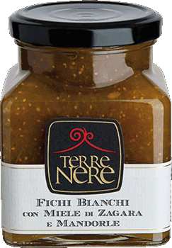 Confettura di fichi bianchi e mandorle 240gr Terre Nere - Prodotti & Sapori di Sicilia ~ I migliori prodotti tipici siciliani