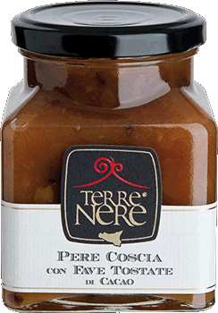 Confettura di pere coscia e fave tostate di cacao 240g TerreNere - Prodotti & Sapori di Sicilia ~ I migliori prodotti tipici siciliani