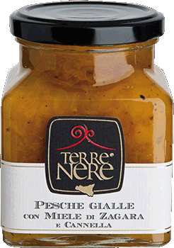 Confettura di pesche gialle e cannella 120gr TerreNere - Prodotti & Sapori di Sicilia ~ I migliori prodotti tipici siciliani