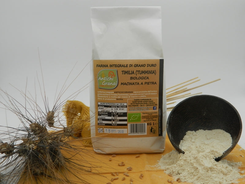 Farina BIO integrale di grano duro di Timilia 5kg Antichi Granai - Prodotti & Sapori di Sicilia ~ I migliori prodotti tipici sicilianiPRODOTTI TIPICI SICILIANI