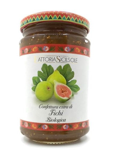 Confettura di fichi biologica con zucchero di canna 370gr Fattoria Sicilsole