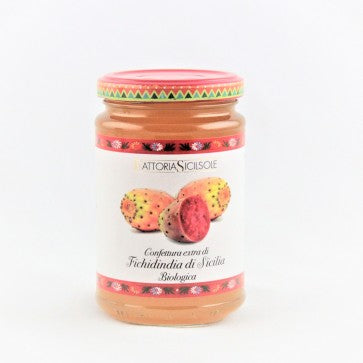 Confettura extra di fichidindia di Sicilia biologica con zucchero di canna 370gr Fattoria Sicilsole