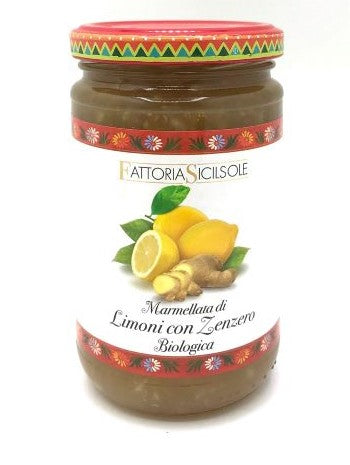 *Marmellata Limoni e Zenzero biologica con zucchero di canna 370gr Fattoria Sicilsole