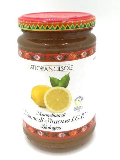 Marmellata di limoni di Siracusa I.G.P. biologica con zucchero di canna 370gr Fattoria Sicilsole