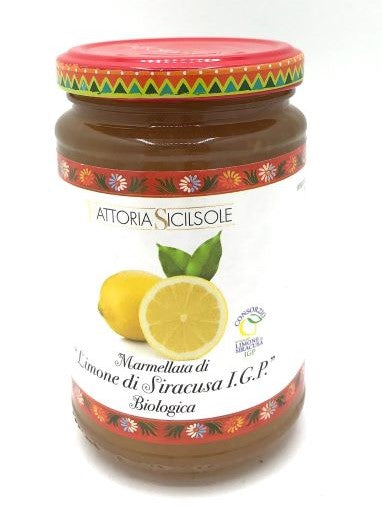 *Marmellata di limoni di Siracusa I.G.P. biologica con zucchero di canna 370gr Fattoria Sicilsole